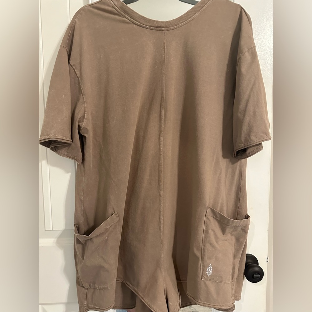 Free people hot shot tee romper
